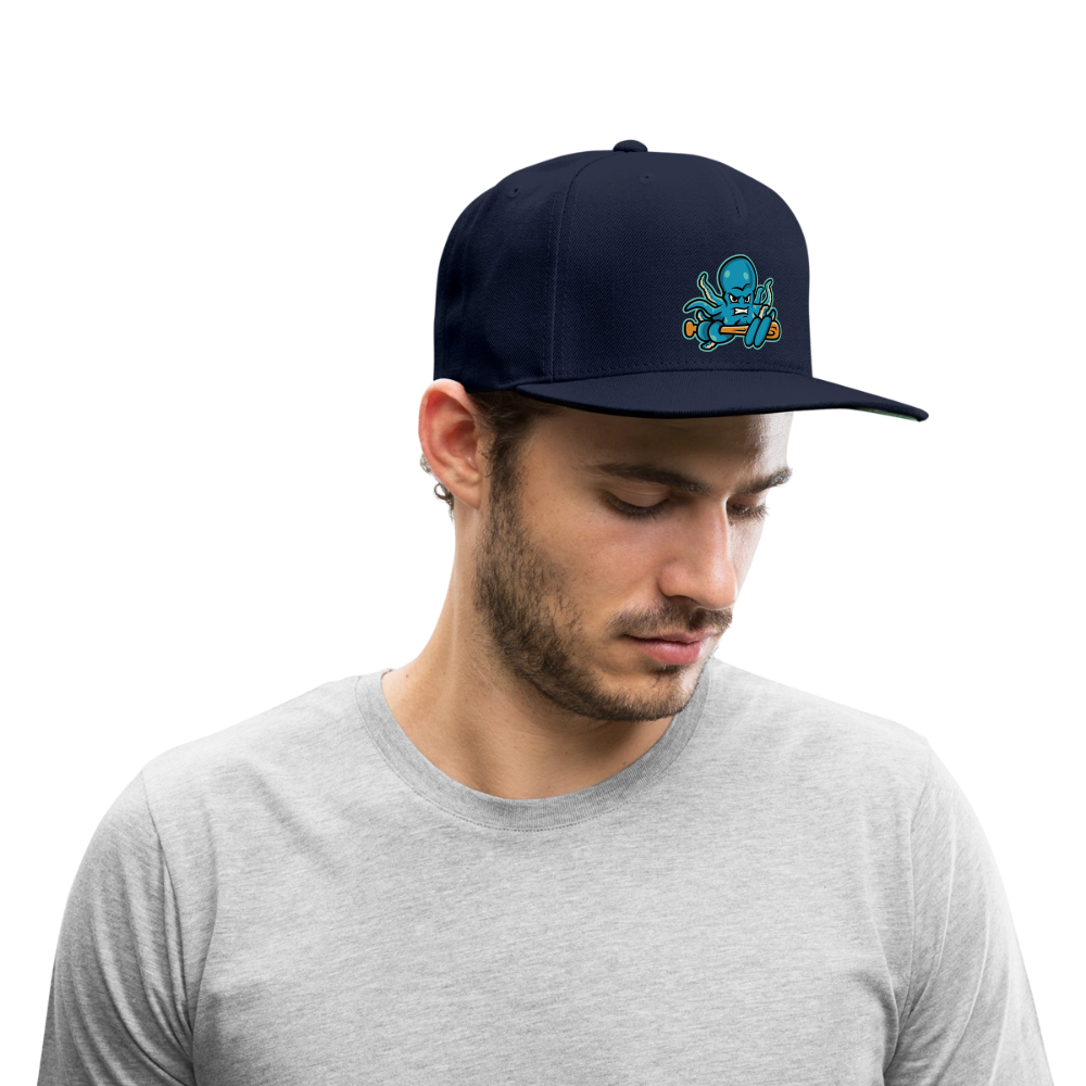 Octoslugger Snapback Baseball Cap - navy