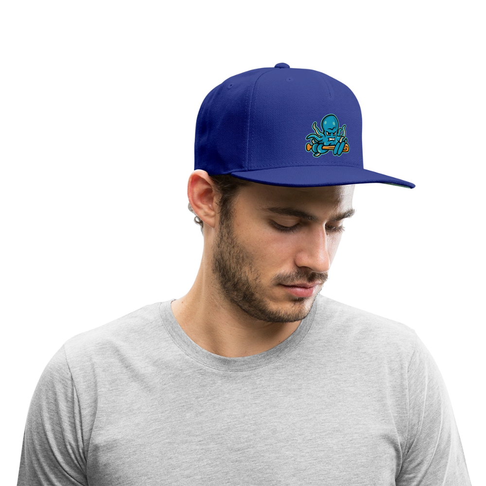Octoslugger Snapback Baseball Cap - royal blue