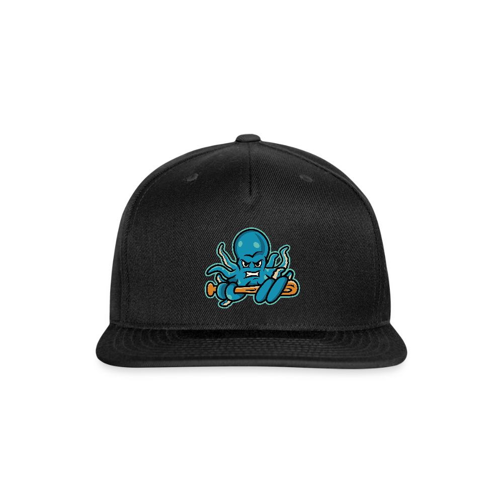 Octoslugger Snapback Baseball Cap - black