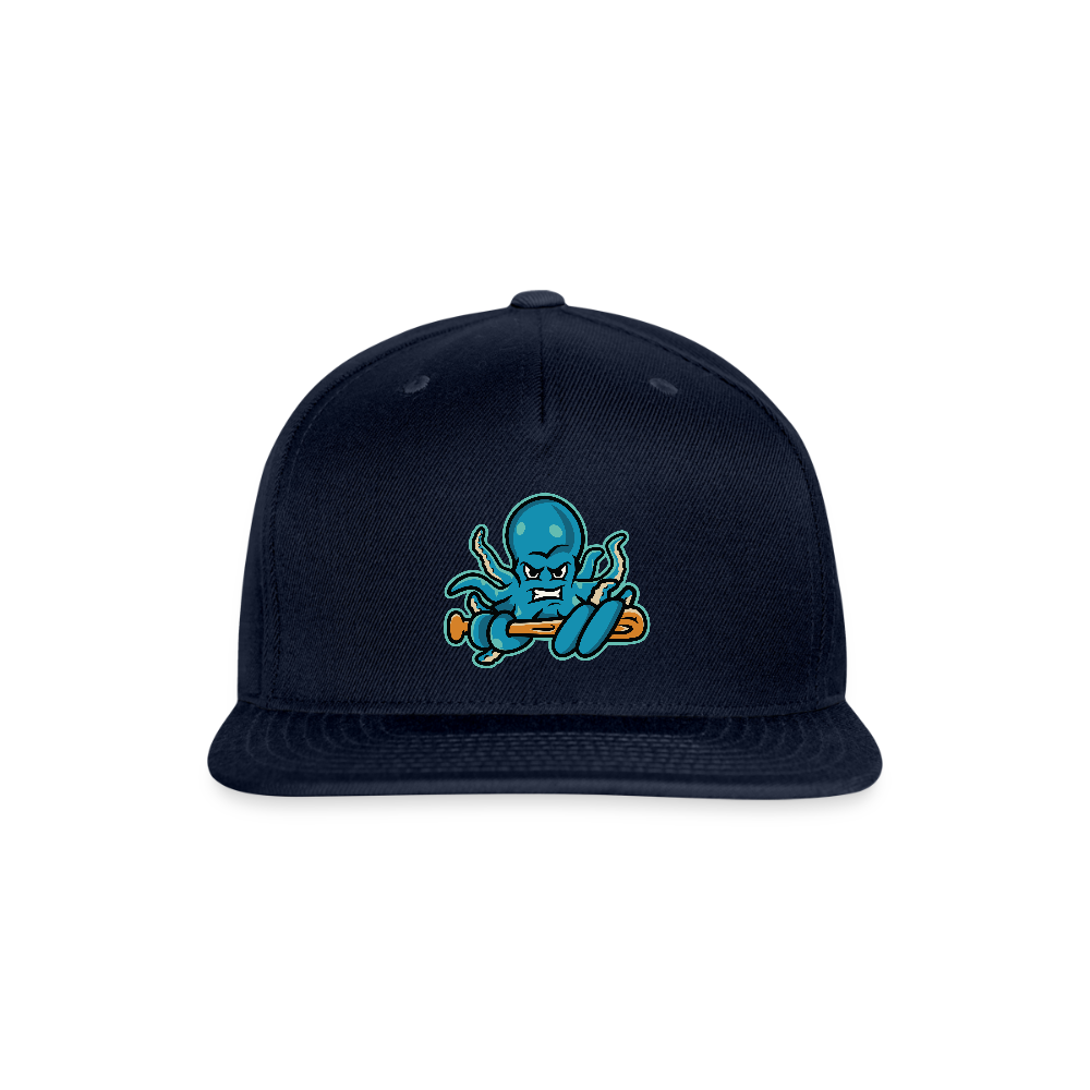 Octoslugger Snapback Baseball Cap - navy