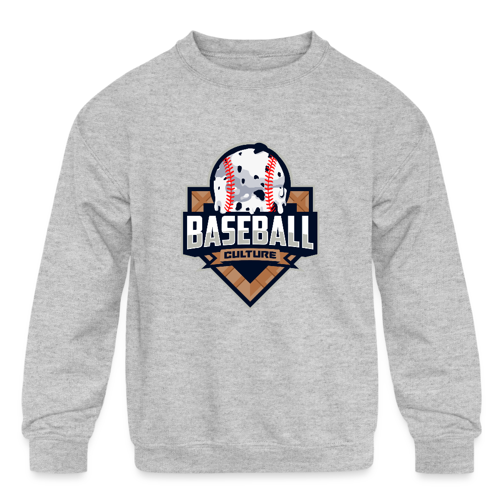 Ice Cream Kids' Crewneck Sweatshirt - heather gray