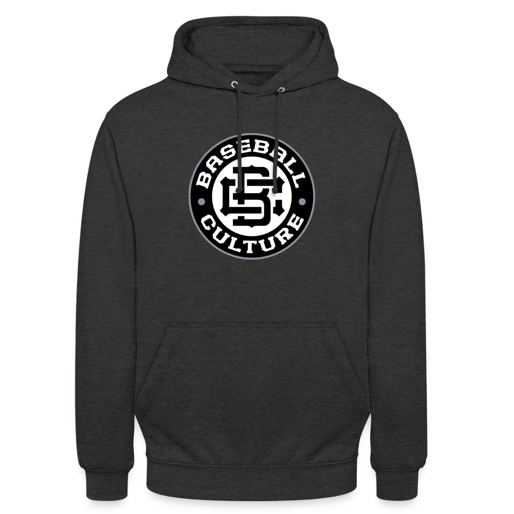 Badge Hoodie - charcoal grey