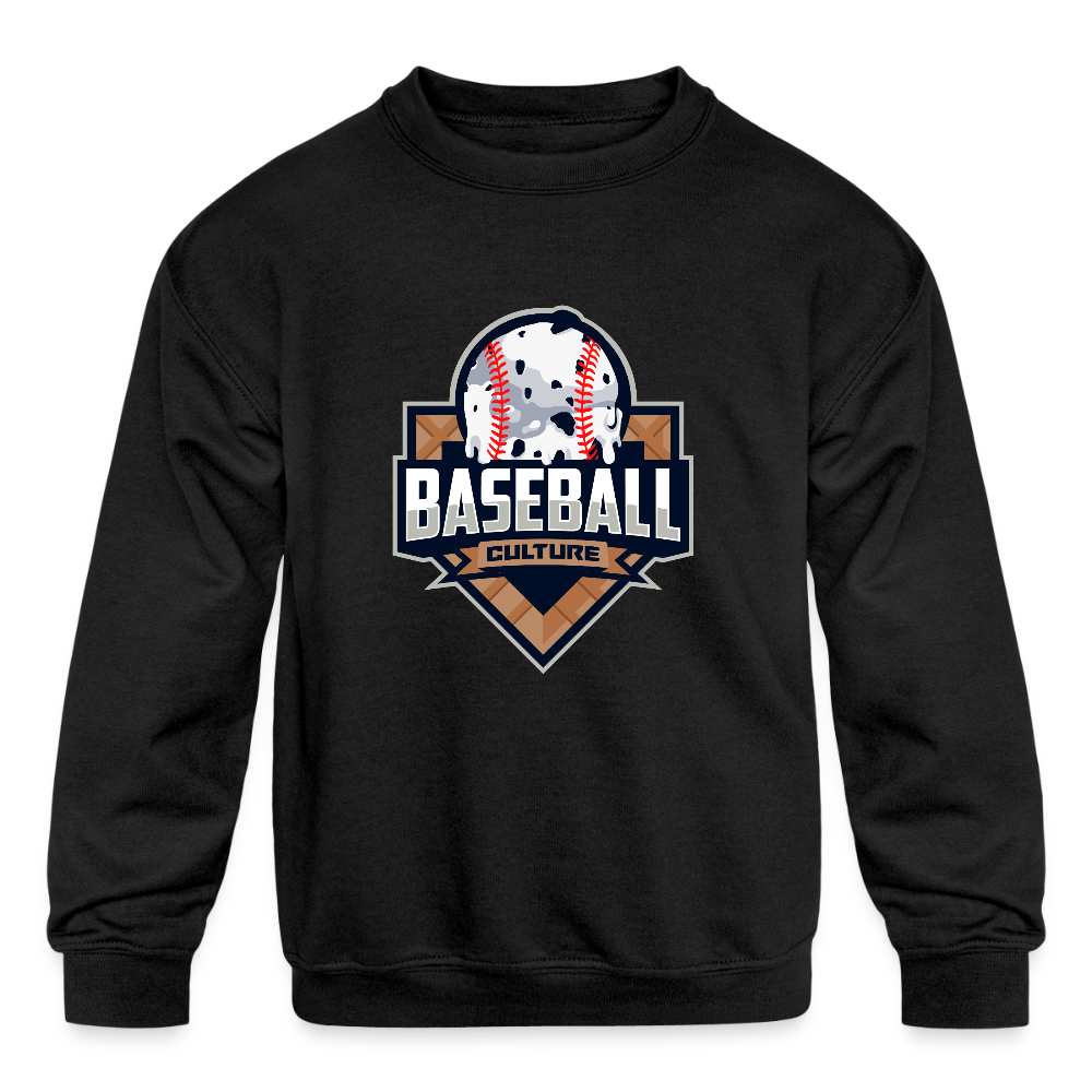 Ice Cream Kids' Crewneck Sweatshirt - black