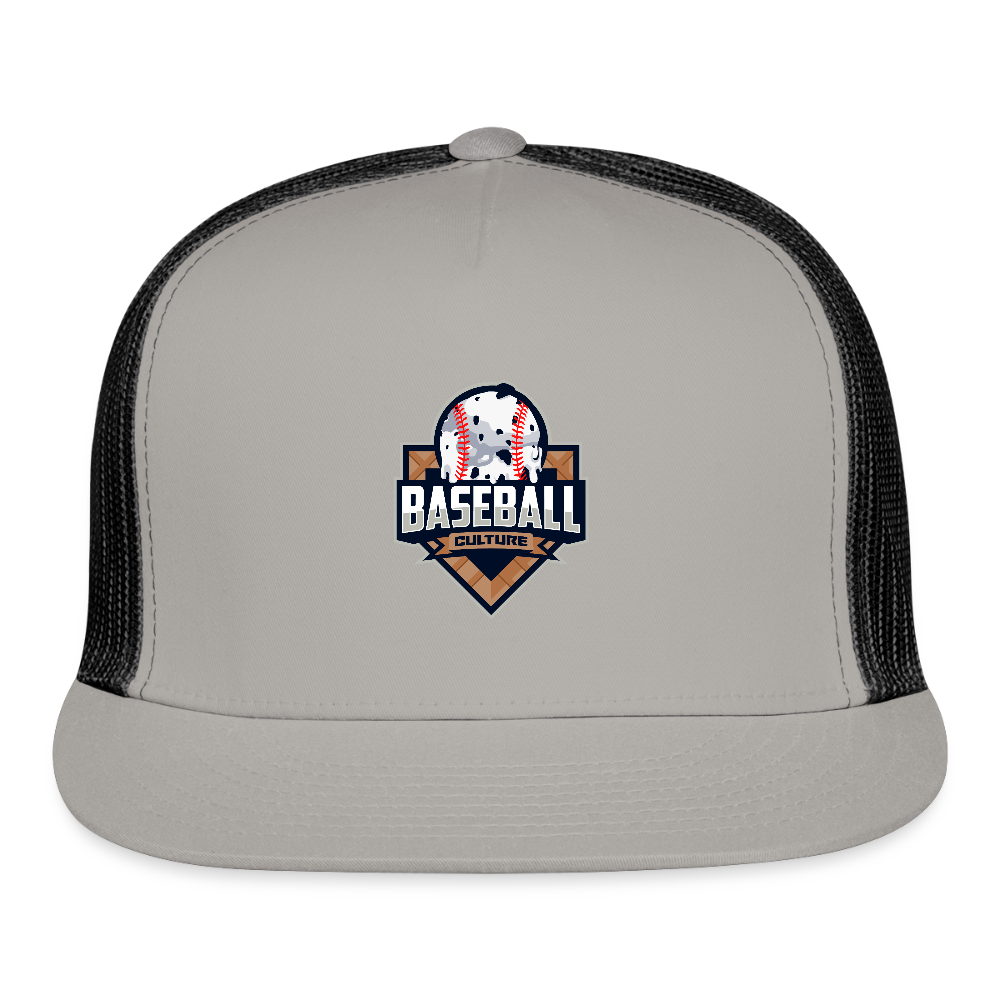 Ice Cream Trucker Hat - gray/black