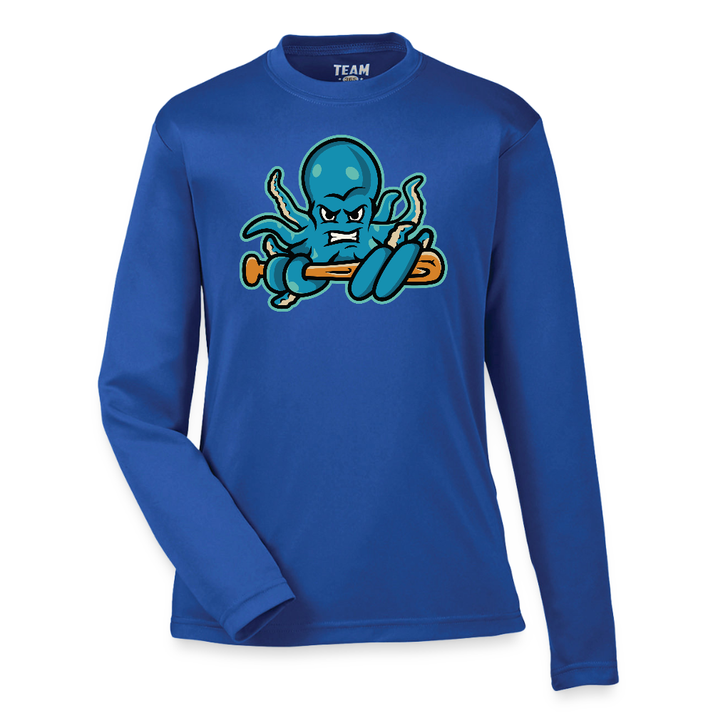 OctoSlugger Youth Zone Performance Long-Sleeve T-Shirt - royal blue