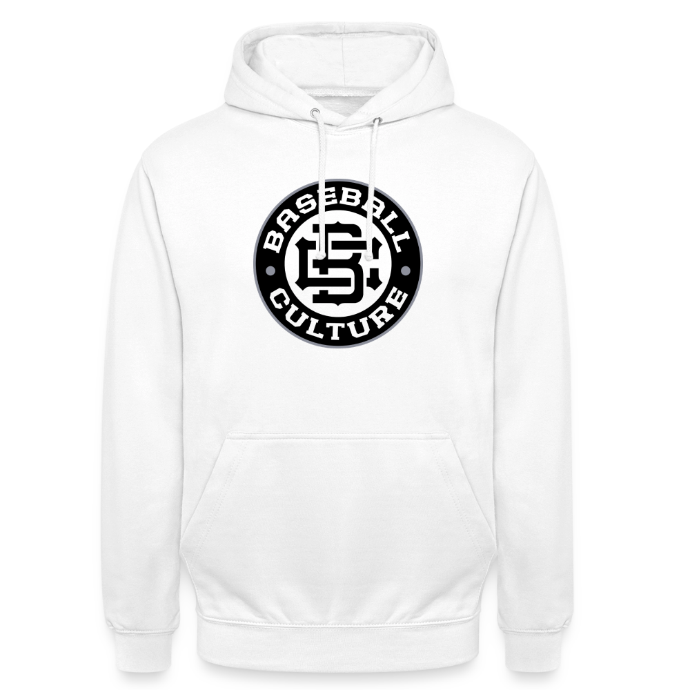 Badge Hoodie - white