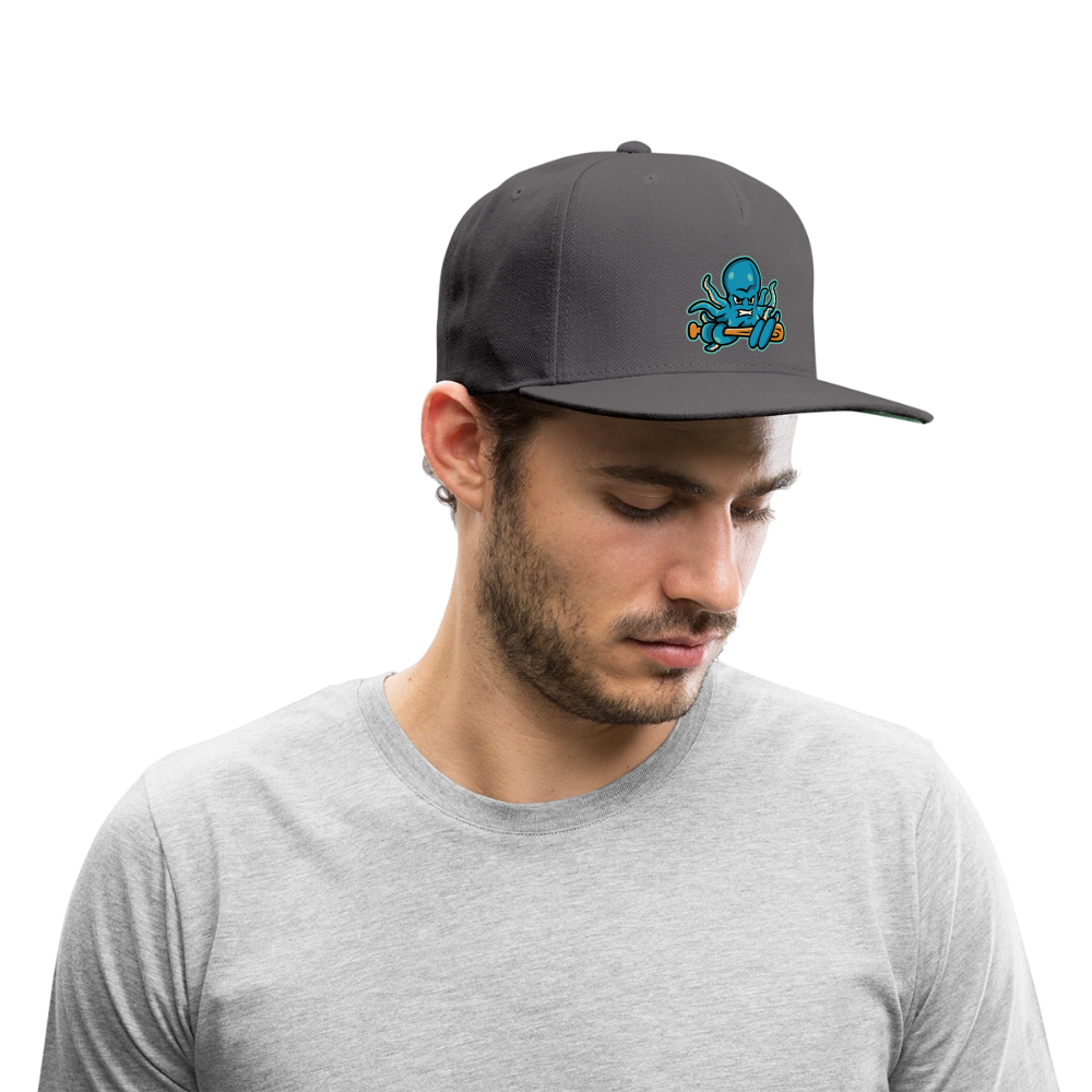 Octoslugger Snapback Baseball Cap - dark grey