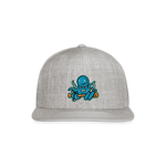 Octoslugger Snapback Baseball Cap - heather gray