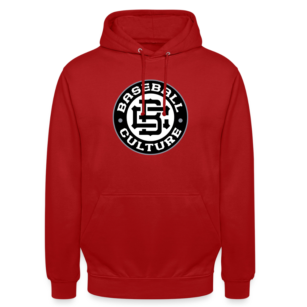 Badge Hoodie - red