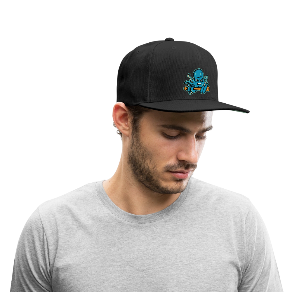 Octoslugger Snapback Baseball Cap - black